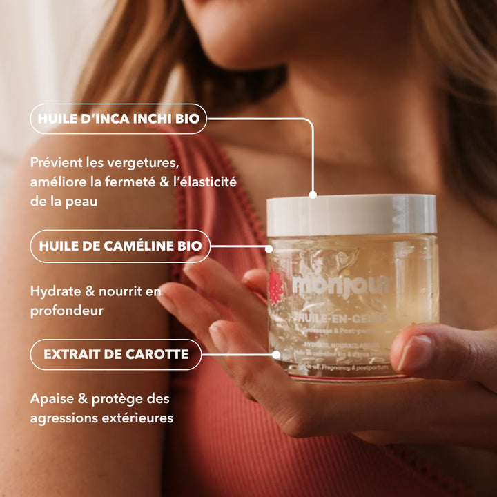Huile-en-gelée - Soin grossesse & post-partum 100ml