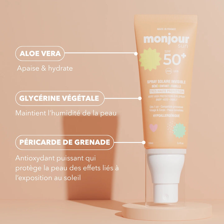 Spray solaire invisible SPF 50+
